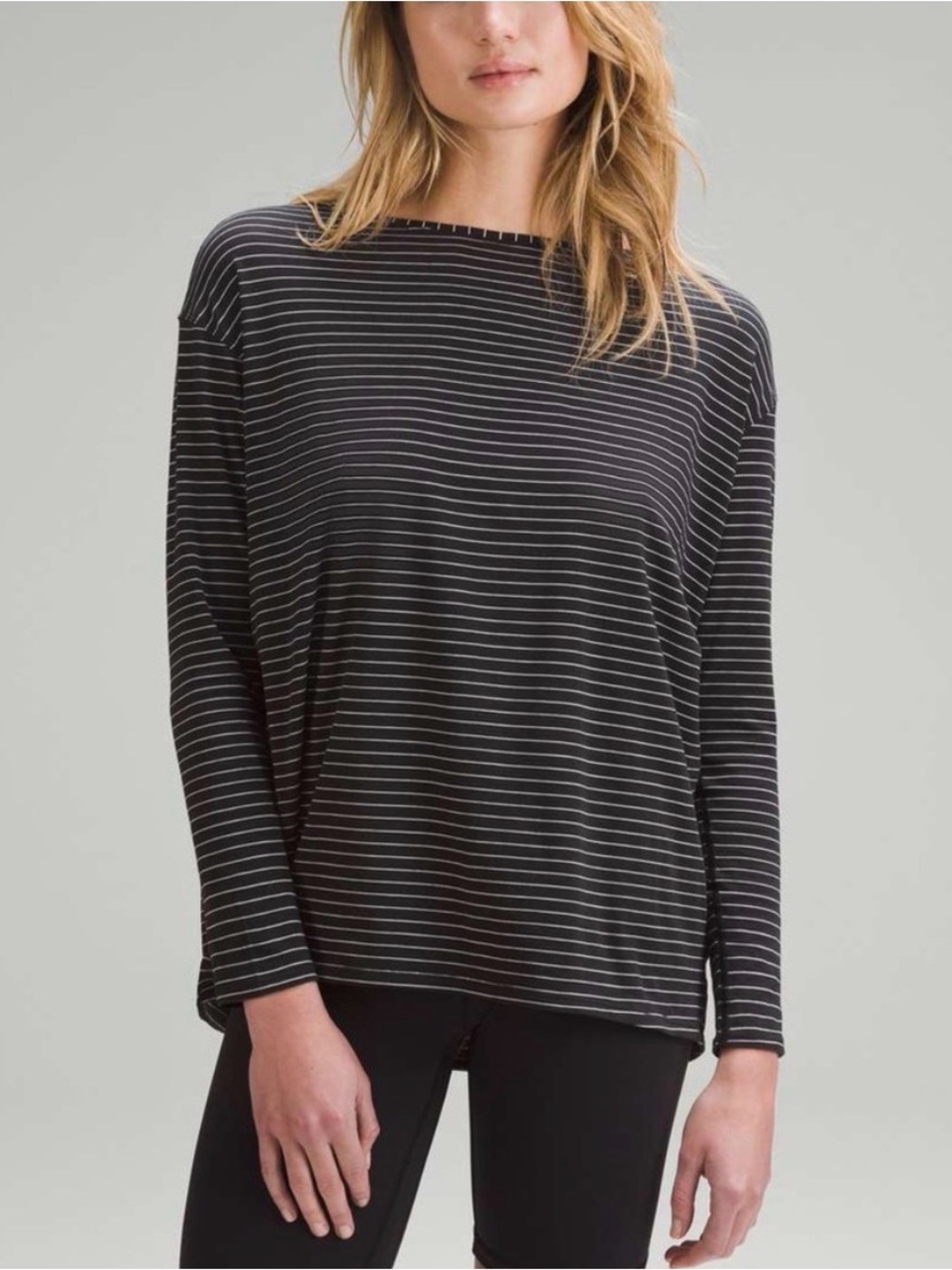 Lululemon Back in Action Striped Top